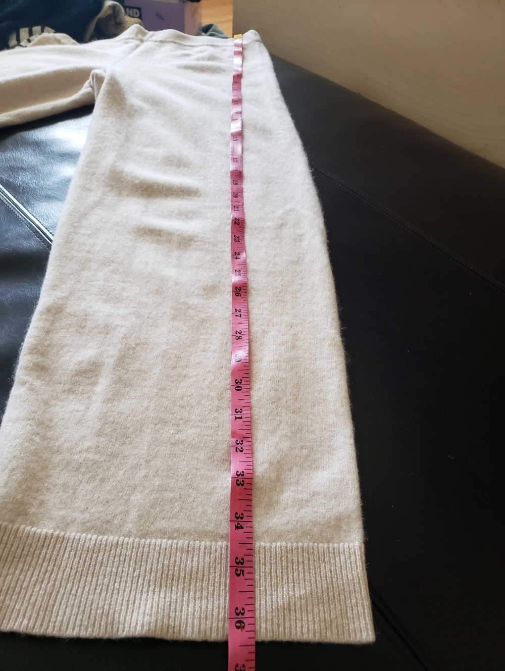 Saks Fifth Avenue 100% Cashmere Wide-Leg Knit Pants in Cream - Picture 16 of 16